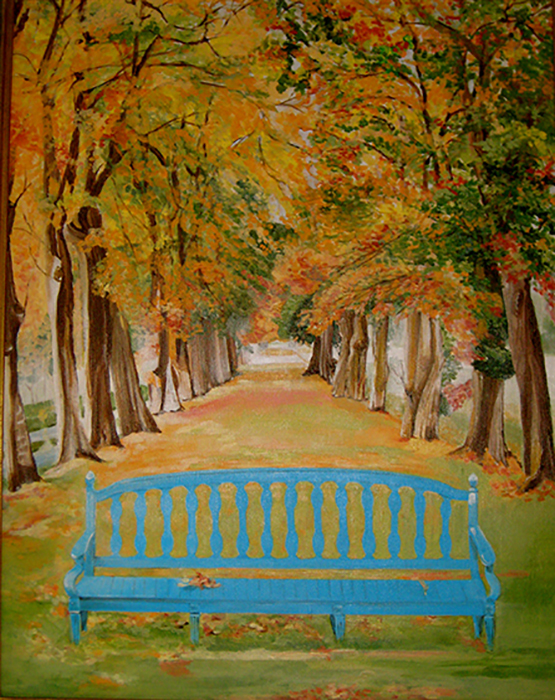 Blue Bench